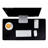 Mouse Pad Desk Pad Couro Preto Profissional 90x40