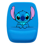 Mouse Pad Ergonomico Stitch Azul Feliz Sorriso