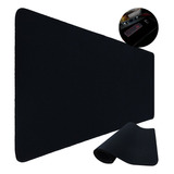 Mouse Pad Gamer 90x40 Escritório Alta Qualidade Preto Liso