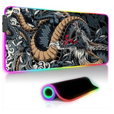 Mouse Pad Gamer Borda Led Rgb Grande 80x30cm Speed Efeitos