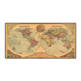Mouse Pad Gamer Exbom Mp-7035c De Tecido Mapa Mundi Xg 350mm X 700mm X 3mm