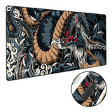 Mouse Pad Gamer Extra Grande 120x60 Dragão Azul