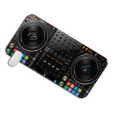 Mouse Pad Grande Mesa Dj Controladora Gamer Borda Costurada