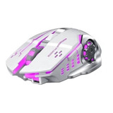 Mouse Para Jogo Sem Fio Recarregável T-wolf Q13 Branco