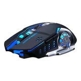 Mouse Para Jogo Sem Fio Recarregável T-wolf Q13 Preto