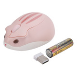 Mouse Sem Fio Em Forma De Hamster De 2,4 Ghz Mouse Pc N