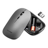 Mouse Sem Fio Grafite Bluetooth Multilaser 2.4 Ghz 1600 Dpi Mo331
