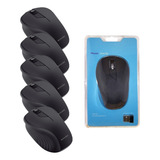 Mouse Sem Fio Para Escritorio Preto Usb Mo212 Kit Com 5un