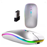 Mouse Sem Fio Recarregável Wireles Led