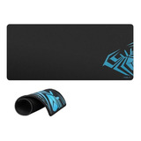Mousepad Gamer Borda Costurada Extra Grande 90x40 Gaming Pc Cor Preto