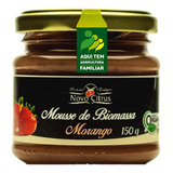 Mousse De Biomassa Orgânico Morango Novo