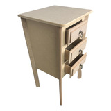 Móvel Cômoda Móvel Apartamento Mdf 3 Gavetas Decoração