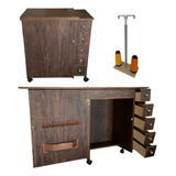Móvel Gabinete Mesa Luxo Maquina Costura Singer Starlet 6660