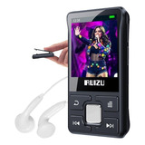 Mp3 Mp4 Player Bluetooth Ruizu 8gb X55 Academia Clip + Fone Cor Preto
