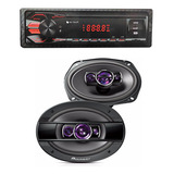 Mp3 Player Automotivo Bluetooth Fm Usb + Par Pioneer 6x9 Som