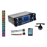 Mp4 Radio Automotivo Com Camera De Ré 1 Din Bt Usb Sd 