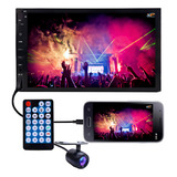 Mp5 Central Multimidia 1/ 2 Din Fiat Uno Mille Fire + Camera