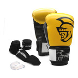 Muaythai Kit Boxe Kickboxing Luva Bandagem