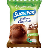 Muffin De Chocolate Orgânico Suavipan Display C/ 12 Unid