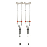 Muleta Axilar Regulável Dellamed D7 Par Tam P M G 130kg Cor Cinza