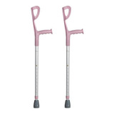 Muleta Canadense Fixa Rosa Infantil Mercur B061507-iro