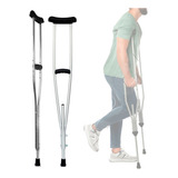 Muleta Ortopédica Axilar 100 Kg (par - 2un De Muletas)