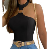 Mulheres Chique Sexy Sólido Halter Sem Mangas Verão Casual
