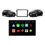 Multimídia Android Onix 13 14 15 16 Carplay Gps Moldura Tv