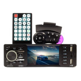 Multimídia Mp5 Bluetooth Rádio Fm Tela 4 Controle 1 Din