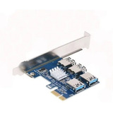 Multiplicador Pci-e 1 Pra 4 Slots Rig Mineração | Atualizado
