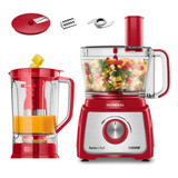 Multiprocessador Mondial Turbo Chef Vermelho Mpn-01-r 127v 110v