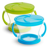 Munchkin Snack Catcher, Pacote Com 2, Azul/verde