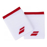 Munhequeira Babolat Logo Jumbo 2 Un Branca E Vermelha