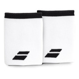 Munhequeira Babolat Logo Jumbo Longa Branca E Preta Cor Branco