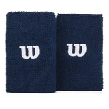 Munhequeira Wilson Grande Algodão Tenis Cor Azul Com 2 Unid