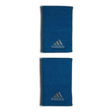Munhequeira adidas Wristband L Para Tênis Azul E Prata - Par