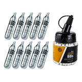 Munição Airsoft 1000 Bolinhas Plástico 0.20g 6mm + 10 Co2