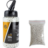 Munição Airsoft 2000un 0,12g 6mm Mamadeira + Refil Mil 0,20g