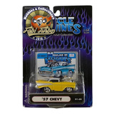 Muscle Machines - 57 Chevy Bel Air Amarelo 1:64