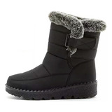 N Botas Impermeáveis Forradas Unissex De Pele P/ Frio