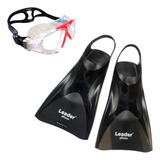 Nadadeira Pe De Pato Natacao Oculos Tipo Mascara Kit 