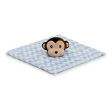 Naninha Bebe Paninho Pelucia Fofinha Cor Macaquinho Azul