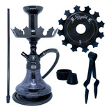 Narguile Anubis Completo Anti Chamas Rosh Vaso Prato Barato