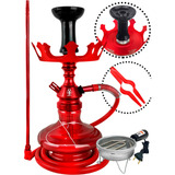 Narguile Anubis Hookah Completo Fogareiro Pegador Barato