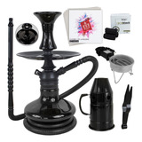 Narguile Complet Black Hookah Mini Monster Fogareiro+ Carvão