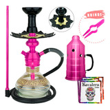 Narguile Completo Triton Zip Anti Chamas Barato Vaso Prato