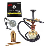 Narguile Triton Zip Completo Abafa Acendedor Pegador + Brind