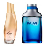 Natura Luna Radiante Feminino 75 Ml + Colônia Kaiak Tradicional Masculino 100 Ml + Brinde