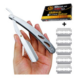 Navalha Navalhete Profissional + 5 Laminas - Kit Barbeiro