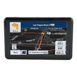 Navegador Gps Portátil Para Carro Hd De 5 Polegadas+cartão Sd De 8 Cores, Preto, Mapas Pré-carregados Incluídos Na América Do Norte